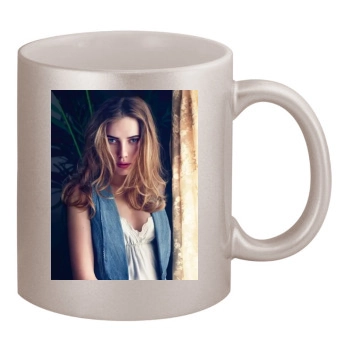 Scarlett Johansson 11oz Metallic Silver Mug