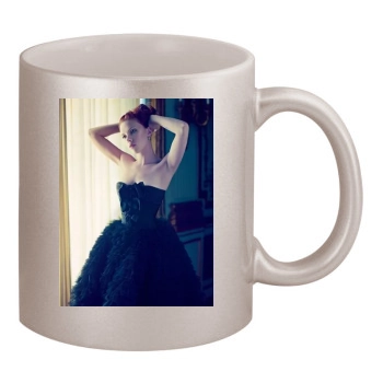 Scarlett Johansson 11oz Metallic Silver Mug