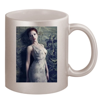 Scarlett Johansson 11oz Metallic Silver Mug