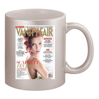 Scarlett Johansson 11oz Metallic Silver Mug