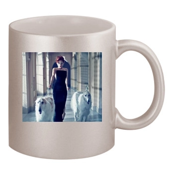 Scarlett Johansson 11oz Metallic Silver Mug