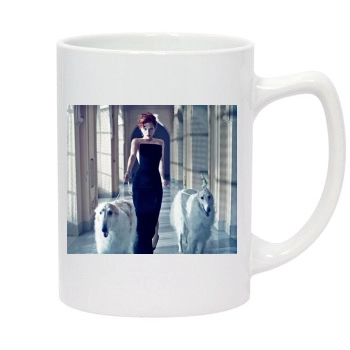 Scarlett Johansson 14oz White Statesman Mug