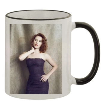 Scarlett Johansson 11oz Colored Rim & Handle Mug