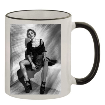 Scarlett Johansson 11oz Colored Rim & Handle Mug