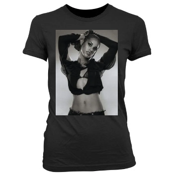 Alicia Keys Women's Junior Cut Crewneck T-Shirt