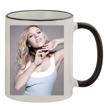 Scarlett Johansson 11oz Colored Rim & Handle Mug