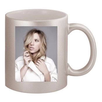 Scarlett Johansson 11oz Metallic Silver Mug