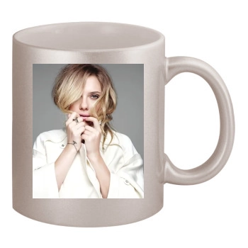 Scarlett Johansson 11oz Metallic Silver Mug