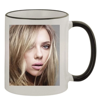 Scarlett Johansson 11oz Colored Rim & Handle Mug