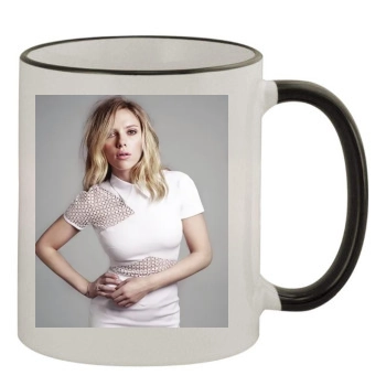 Scarlett Johansson 11oz Colored Rim & Handle Mug