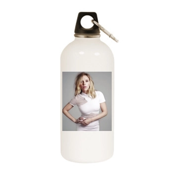 Scarlett Johansson White Water Bottle With Carabiner