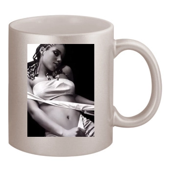 Alicia Keys 11oz Metallic Silver Mug