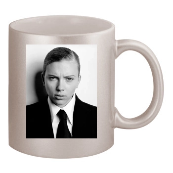 Scarlett Johansson 11oz Metallic Silver Mug