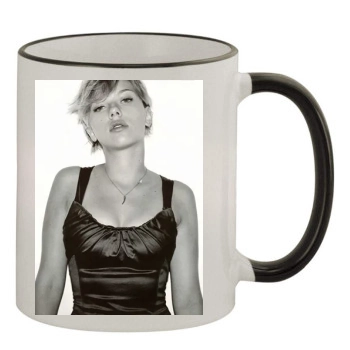 Scarlett Johansson 11oz Colored Rim & Handle Mug