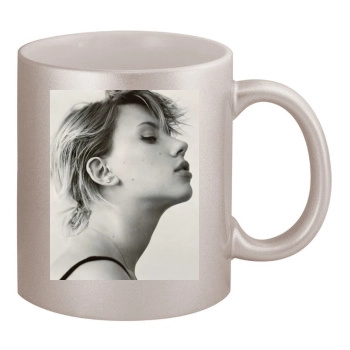 Scarlett Johansson 11oz Metallic Silver Mug