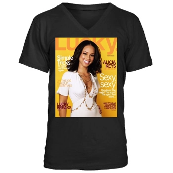 Alicia Keys Men's V-Neck T-Shirt