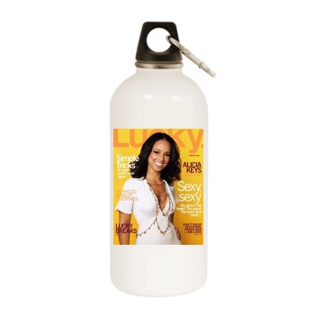 Alicia Keys White Water Bottle With Carabiner