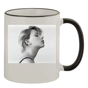 Scarlett Johansson 11oz Colored Rim & Handle Mug