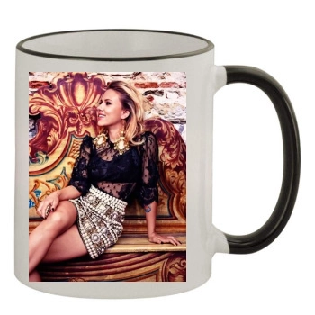 Scarlett Johansson 11oz Colored Rim & Handle Mug