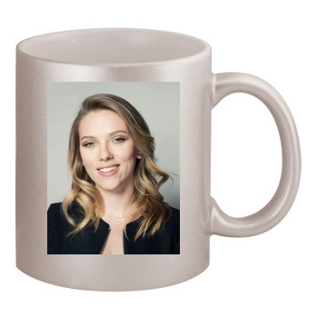 Scarlett Johansson 11oz Metallic Silver Mug