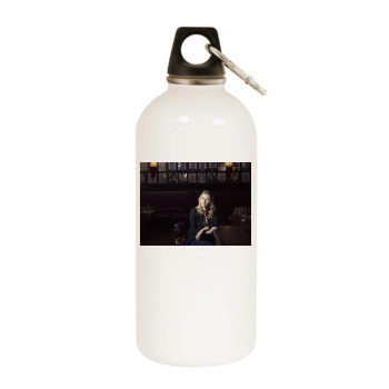 Scarlett Johansson White Water Bottle With Carabiner