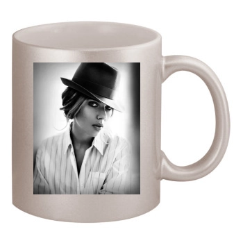 Scarlett Johansson 11oz Metallic Silver Mug