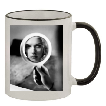 Scarlett Johansson 11oz Colored Rim & Handle Mug