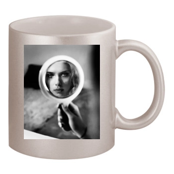 Scarlett Johansson 11oz Metallic Silver Mug