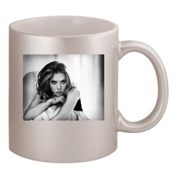 Scarlett Johansson 11oz Metallic Silver Mug