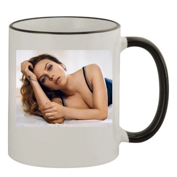 Scarlett Johansson 11oz Colored Rim & Handle Mug