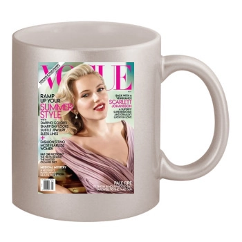 Scarlett Johansson 11oz Metallic Silver Mug