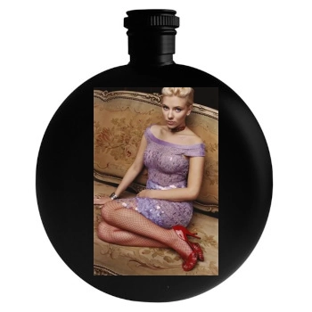 Scarlett Johansson Round Flask