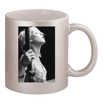 Scarlett Johansson 11oz Metallic Silver Mug