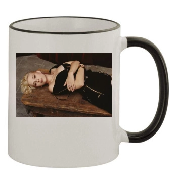 Scarlett Johansson 11oz Colored Rim & Handle Mug