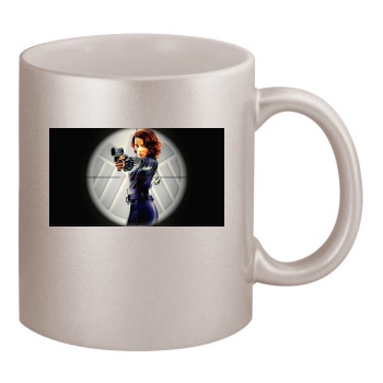 Scarlett Johansson 11oz Metallic Silver Mug