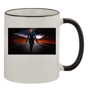 Scarlett Johansson 11oz Colored Rim & Handle Mug