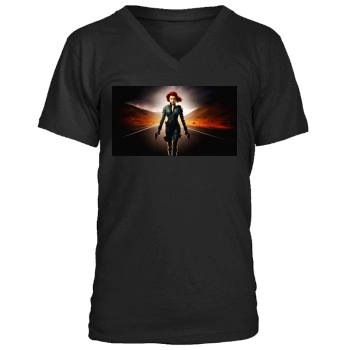 Scarlett Johansson Men's V-Neck T-Shirt