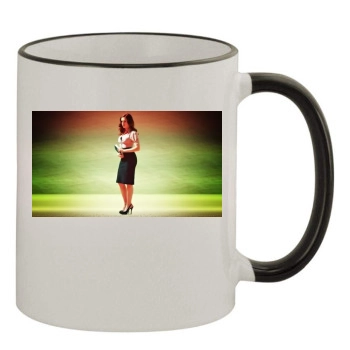 Scarlett Johansson 11oz Colored Rim & Handle Mug