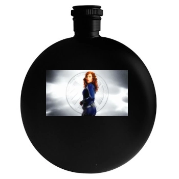 Scarlett Johansson Round Flask