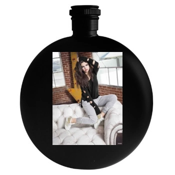 Selena Gomez Round Flask