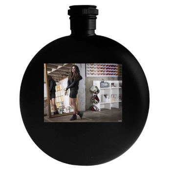 Selena Gomez Round Flask