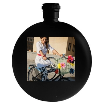 Selena Gomez Round Flask