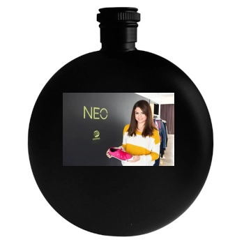 Selena Gomez Round Flask