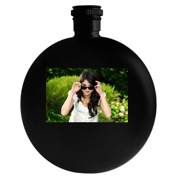 Selena Gomez Round Flask