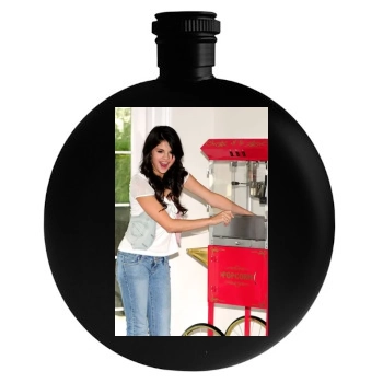 Selena Gomez Round Flask