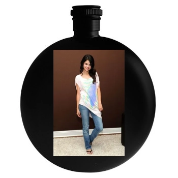 Selena Gomez Round Flask