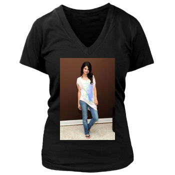 Selena Gomez Women's Deep V-Neck TShirt