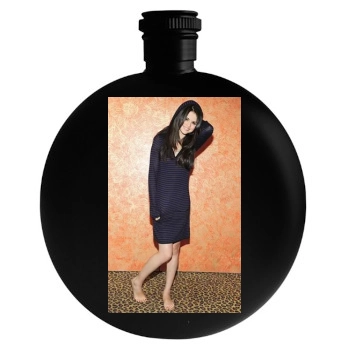 Selena Gomez Round Flask