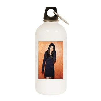 Selena Gomez White Water Bottle With Carabiner