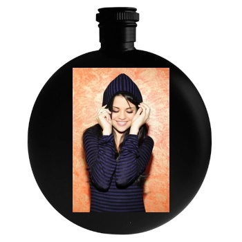 Selena Gomez Round Flask